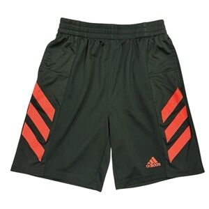 Adidas Youth Red and Black Athletic Shorts